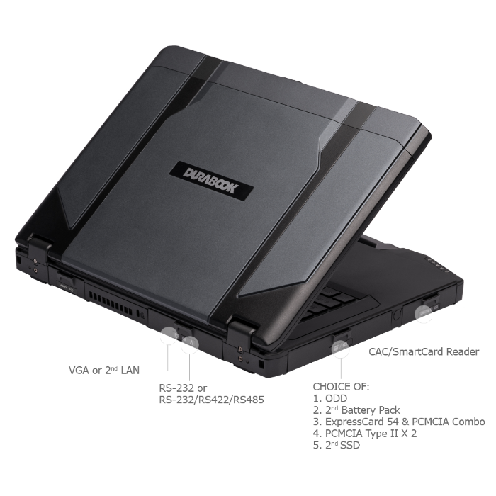 CLEVO Durabook S14i Standard Acheter portable Durabook S14i incassable