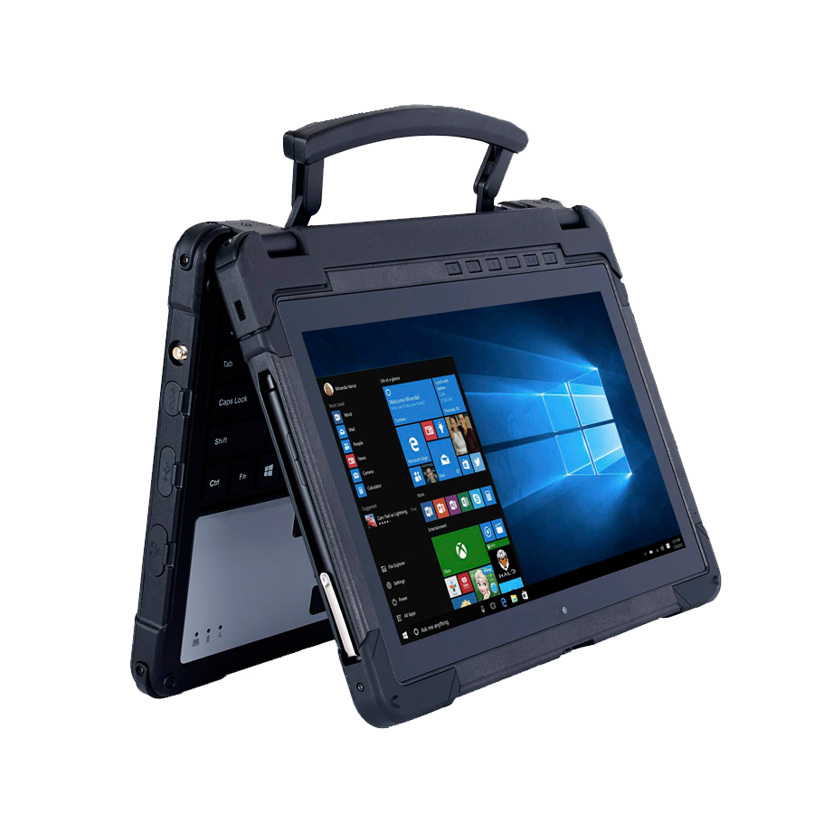 Tablette KX-11X - Tablet-PC 2-en1 tactile durci militarisée IP65 incassable, étanche, très grande autonomie - KX-11X - CLEVO