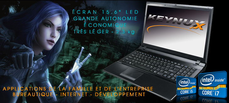 Keynux Epure 4H - Clevo W251EUQ Intel Core i7, directX 11 ou Quadro FX