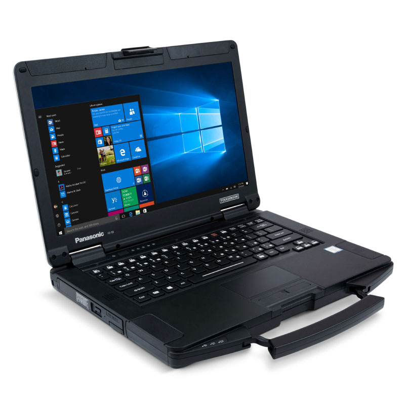 CLEVO Toughbook FZ55-MK1 HD PC portable durci IP53 Toughbook 55 (FZ55) 14.0" - Vue avant gauche
